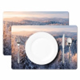 Bos - Bergen - Goud - Winter - Warm Placemat vinyl groot -zzsfeer2_Kitchenyeah-website