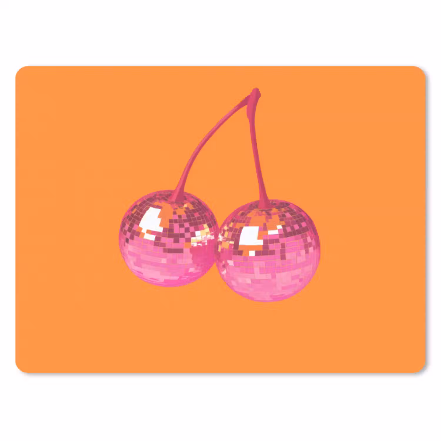 Muismat - Discoballen - Kers - Spiegels - Roze
