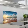 Strand - Zee - Zonsondergang keuken achterwand spatscherm klein -3d_schuin