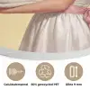 Handdoeken - Vrouw - Jurk - Roze Akoestische PET Vilt - Rond klein -closeup_NL