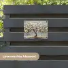 Boom - Bloemen - Wit - Natuur - Kunst tuinposter los doek klein -sfeer3