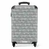 Donkergrijze halve cirkels NBS - Handbagage koffer - Volwassenen Unisex middel -productfoto_recht