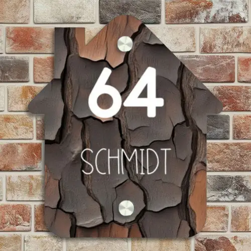 Boomschors - Modern Naambord Huisje klein -sfeer6