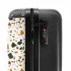 Terrazzo patroon roest oker NBS - Handbagage koffer - Volwassenen Unisex middel -slot