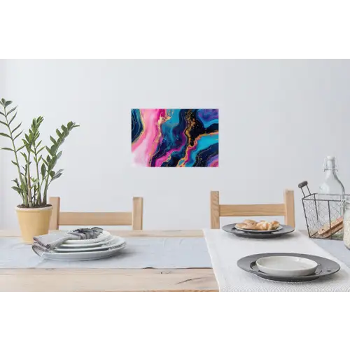 Marmer - Modern - Goud Muursticker klein -eettafel