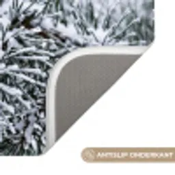 Dennenappel - Tak - Sneeuw - Winter - Sfeervol Badmat klein -USP_AntislipNL