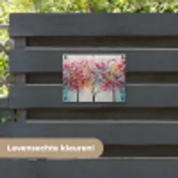 Kunst - Bomen - Natuur - Acryl tuinposter los doek klein -sfeer3