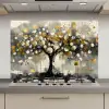 Boom - Abstract - Beige - Goud - Zwart keuken achterwand spatscherm klein -3d_website