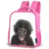 Charlie Chimp Kinderrugzak - Roze middel -schuin