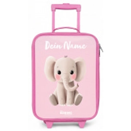Olifant - Grijs - Baby - Slurf Kinderkoffer - Roze klein -zz3dotto