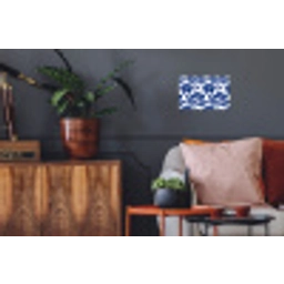 Floraal - Modern - Blauw Muursticker klein 286 -kamerbank