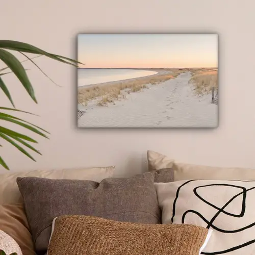 Kustlijn - Horizon - Hek canvas 2cm klein -sfeer1