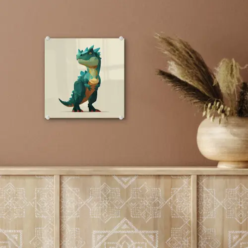 Stekels - Dino - Blauw - Gespierd plexiglas 5mm klein -sfeer5
