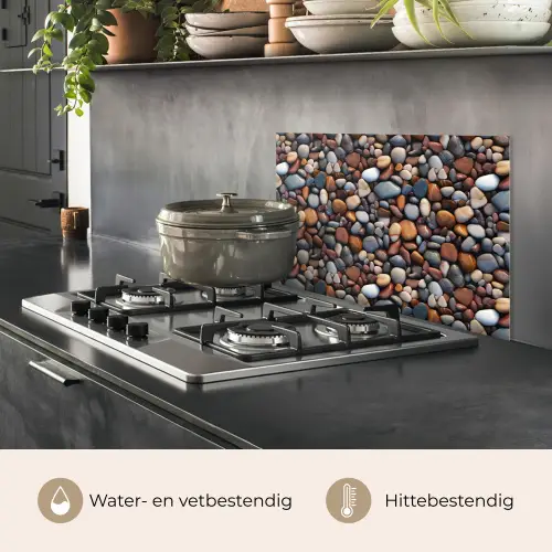 Gepolijst - Kiezel - Warm keuken achterwand spatscherm klein 900 -usp_NL