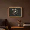 Bloemstuk - Vaas - Zwart Light Box met batterij (Wandlamp) middel -sfeer4