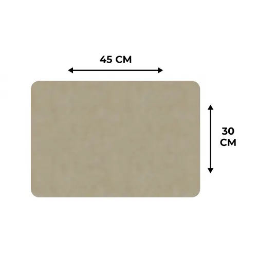 Taupekleur - Gewolkt textuur - Natuurlijk Placemat vinyl groot 368 -specs
