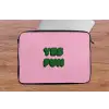 Yes fun - Groen - Roze laptophoes neopreen klein -tafel