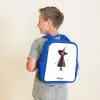 De paarse tovenaarsmantel Kinderrugzak - Blauw middel -sfeer2