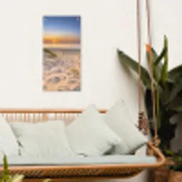 Zonsondergang aan Zee tuinposter los doek klein -sfeer7