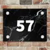 Marmer - Traditioneel Naambord Rechthoek middel -sfeer3