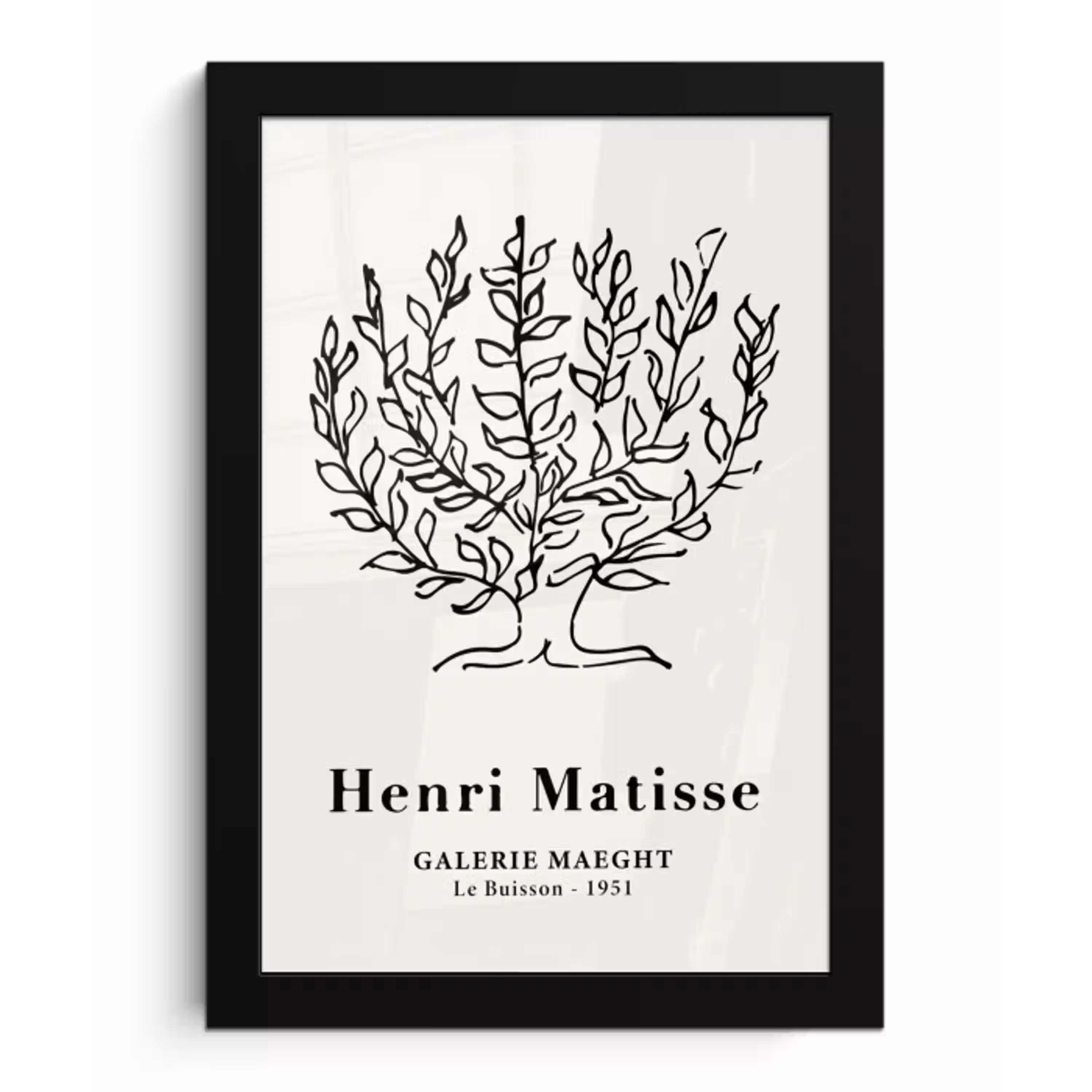 Matisse - Boom - Natuur - Oude meesters fotolijst zwart zonder passe partout klein -3d