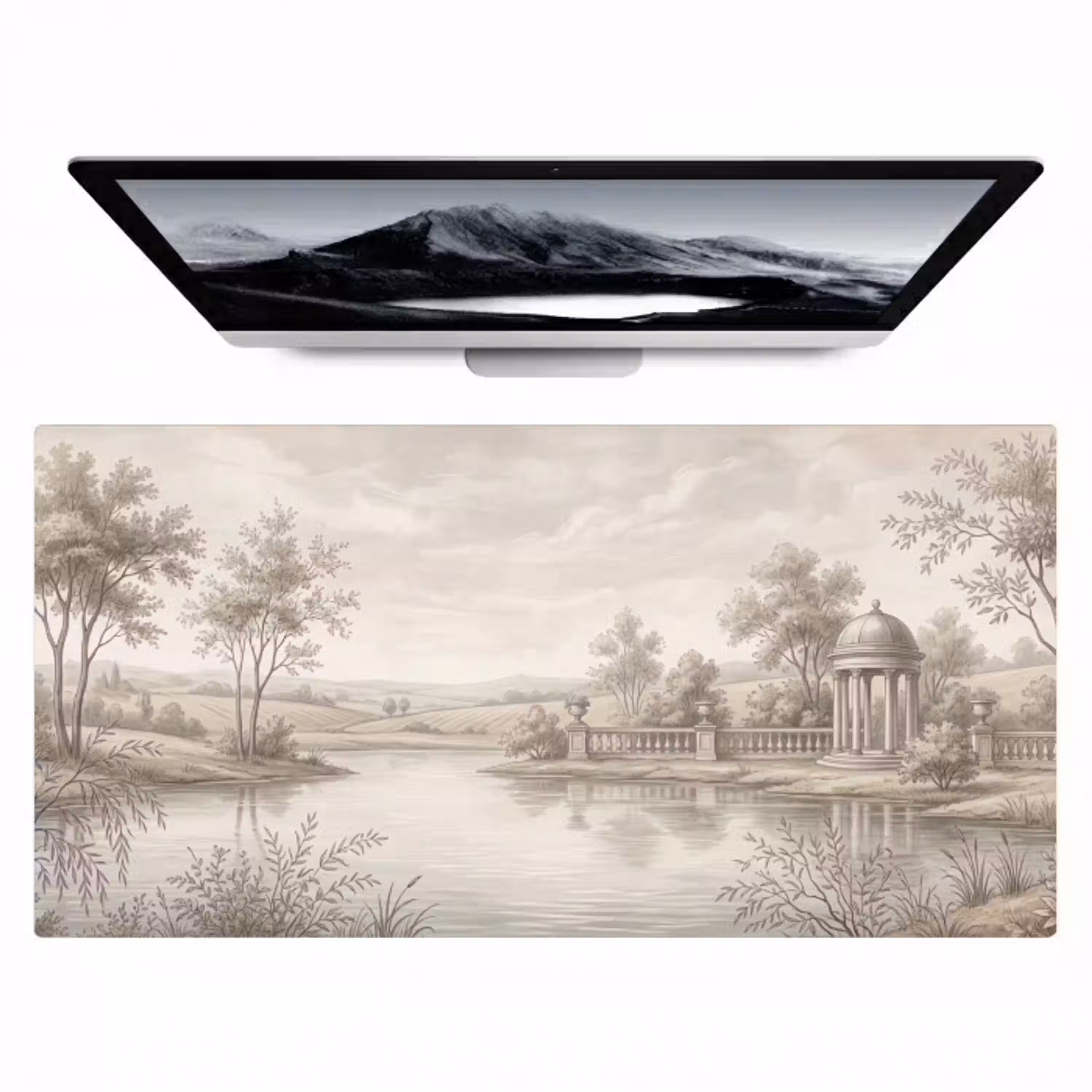 Terras - Water - Natuur - Landschap Muismat XXL klein -zzz3d