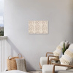 Slang - Patroon - Beige Tuinposter op houten frame 2 cm dik klein 845 -sfeer1