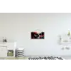 Schedel - Abstract - Rood - Blauw - Graffiti textielposter latten blank klein -kinderkamer