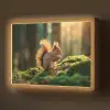 Eekhoorn - Nootje - Gras Light Box met batterij (Wandlamp) middel -z3d_website