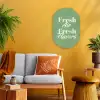 Tekst - Groen - Sierlijk - Letters Wandcirkel Ovaal Forex klein -sfeer4