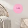 Toedeloe - Roze - Minimalistisch Wandcirkel behangsticker klein -sfeer4