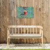 Mok - Koffie - Zigzag - Slagroom Tuinposter op houten frame 2 cm dik klein -sfeer4