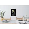 Meisje met de parel - Johannes Vermeer - Goud Muursticker klein -eettafel