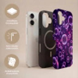 Paars - Bubbels - Schuim Toughcase MagSafe Apple iPhone 17 klein -USP_Lagen_DE