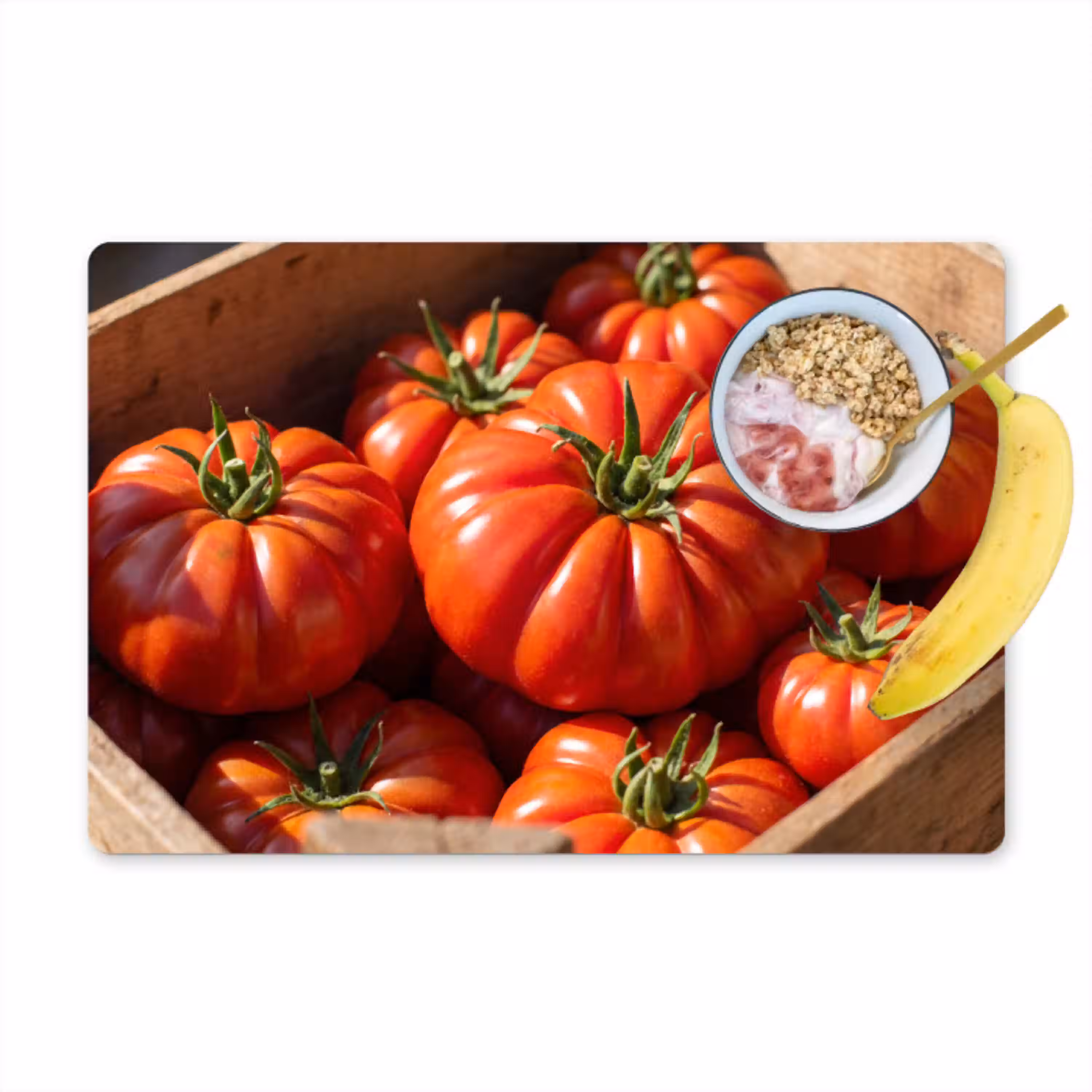 Tomaat - Houten - Kist Placemat vinyl groot -zzzproduct_Kitchenyeah-website