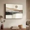 Minimalistisch - Landschap - Dimensie Textielframe zwart klein -sfeer3