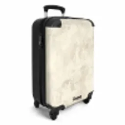 Patroon - Organisch - Beige NBS - Handbagage koffer - Volwassenen Unisex middel -productfoto_3d