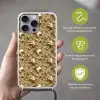 Druppels - Organisch - Goud Hoesje iPhone 16 Pro Max met koord klein 804 -sfeer2_NL