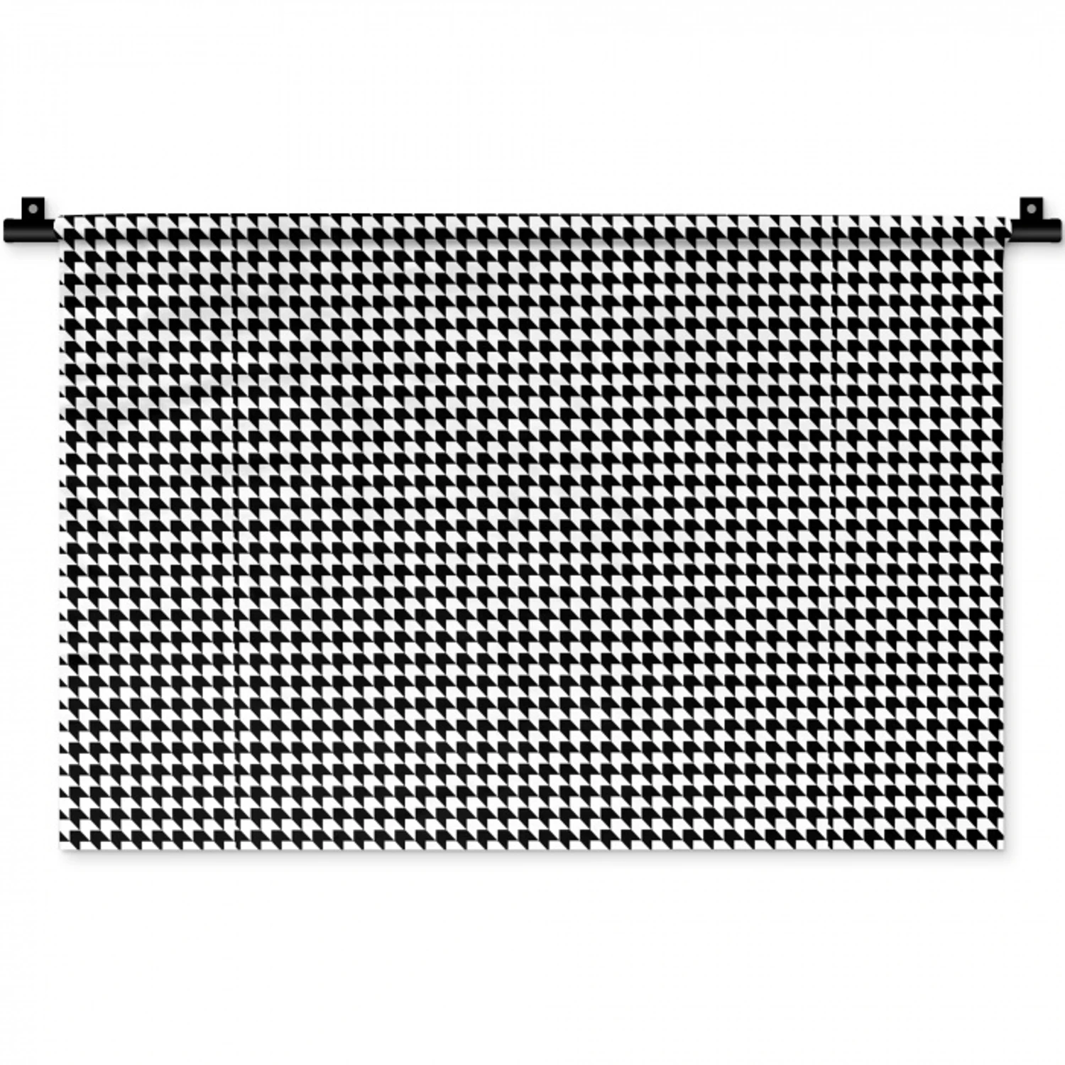 Zwart - Wit - Design - Geometrie - Patroon Wandkleed katoen klein 269 -zz3d