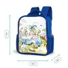 Busje met dino's Kinderrugzak - Blauw middel -productfoto_formaten