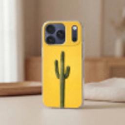 Cactus - Groen - Minimalistisch Telefoonhoesje iPhone 17 Pro klein -sfeer2