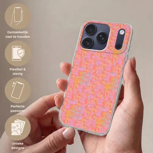 Verf - Texturen - Pastel Telefoonhoesje iPhone 17 Pro klein 878 -sfeer3_NL