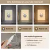 Panda - Beige - Minimalistisch Light Box met kabel klein -USP_lichtkleurNL