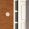 Lichtroze met stippen - Sierlijk Naambord Hexagon klein -sfeer3-hexagon-XS