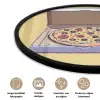 Pizza - Doos - Salami - Illustratie Fotolijst rond zonder passe partout klein -closeup_NL