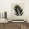 Palmblad - Donkere bladen - Subtiel aluminium wit klein -sfeer1