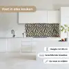 Zebra - Print - Klassiek - Zwart keuken achterwand 2 middel 871 -sfeer4_NL