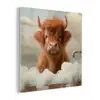 Schotse hooglander - Bad - Schuim - Koe plexiglas 5mm klein -z3d