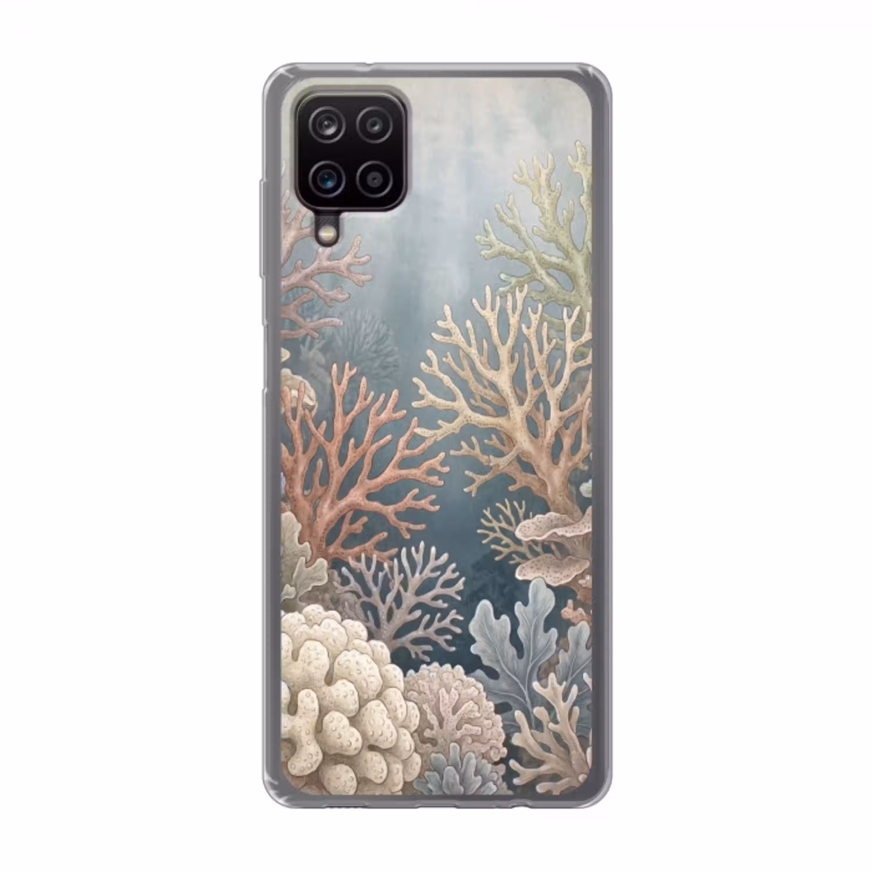 Koraal - Zeeleven - Onderwater - Illustratie - Natuur Telefoonhoesje Samsung Galaxy A12 klein -3d