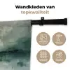 Groen - Modern - Abstract - Goud Wandkleed katoen klein -sfeer2